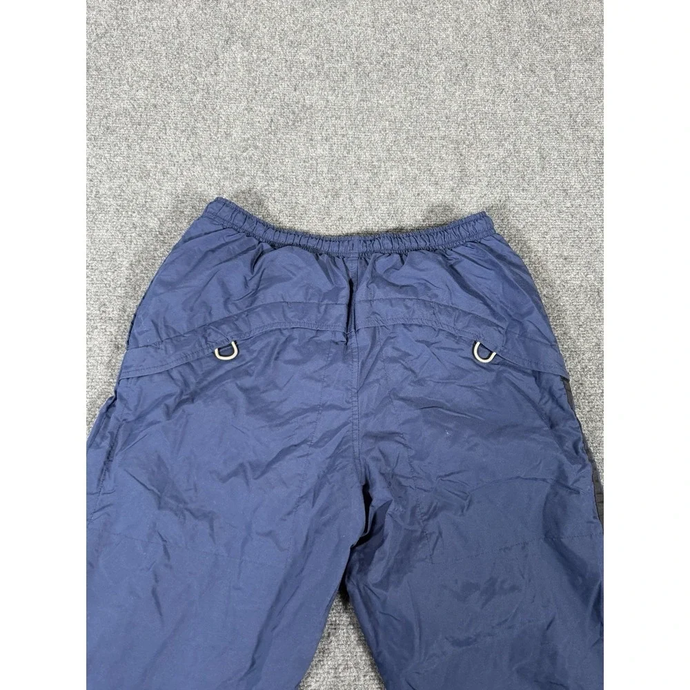 Vintage Nike Youth Large (14-16) Blue Lined Track Pants Zip Leg Soccer Warm Up